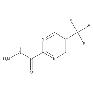 5-(Trifluoromethyl)pyrimidine-2-carbohydrazide结构式