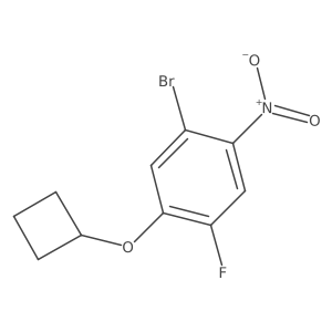 1-Bromo-5-cyclobutoxy-4-fluoro-2-nitrobenzene Structure