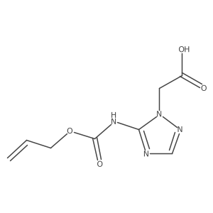 2-(5-{[(prop-2-en-1-yloxy)carbonyl]amino}-1H-1,2,4-triazol-1-yl)acetic acid Structure