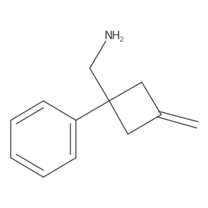 1-(3-Methylidene-1-phenylcyclobutyl)methanamine结构式