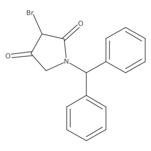 3-Bromo-1-(diphenylmethyl)pyrrolidine-2,4-dione结构式