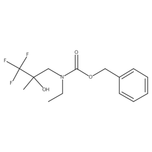 benzyl N-ethyl-N-(3,3,3-trifluoro-2-hydroxy-2-methylpropyl)carbamate结构式