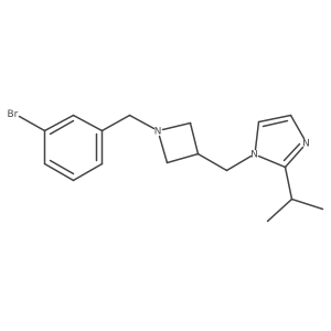 1-({1-[(3-bromophenyl)methyl]azetidin-3-yl}methyl)-2-(propan-2-yl)-1H-imidazole结构式