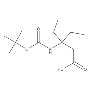 3-{[(Tert-butoxy)carbonyl]amino}-3-ethylpentanoic acid Structure