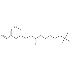 2-(Acryloyloxy)-3-hydroxypropyl 7,7-dimethyloctanoate结构式