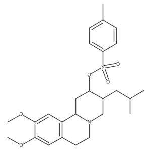 2H-Benzo[a]quinolizin-2-ol, 1,3,4,6,7,11b-hexahydro-9,10-dimethoxy-3-(2-methylpropyl)-, 4-methylbenzenesulfonate (ester), (2I+/-,3I(2),11bI(2))-结构式