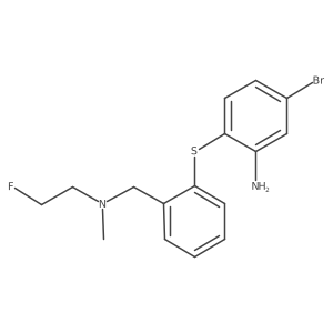 2-[(2-Amino-4-bromophenyl)thio]-N-(2-fluoroethyl)-N-methylbenzenemethanamine Structure