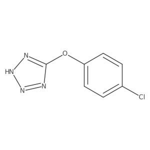 5-(4-Chlorophenoxy)tetrazole结构式
