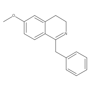 3,4-Dihydro-6-methoxy-1-(phenylmethyl)isoquinoline结构式