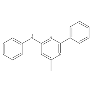 6-methyl-N,2-diphenylpyrimidin-4-amine结构式