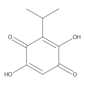 2,5-Dihydroxy-3-propan-2-ylcyclohexa-2,5-diene-1,4-dione Structure