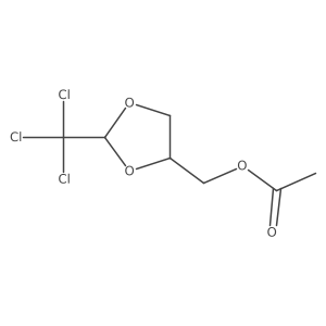 1,3-Dioxolane-4-methanol, 2-(trichloromethyl)-, 4-acetate结构式