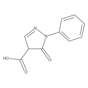 5-oxo-1-phenyl-4,5-dihydro-1H-pyrazole-4-carboxylic acid结构式