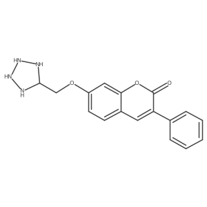 3-Phenyl-7-(tetrazolidin-5-ylmethoxy)chromen-2-one Structure