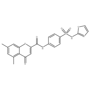 5,7-dimethyl-4-oxo-N-[4-(1,3-thiazol-2-ylsulfamoyl)phenyl]-4H-chromene-2-carboxamide Structure