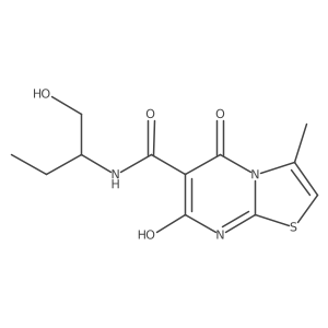 7-hydroxy-N-(1-hydroxybutan-2-yl)-3-methyl-5-oxo-5H-thiazolo[3,2-a]pyrimidine-6-carboxamide结构式