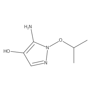 5-Amino-1-isopropoxy-1h-pyrazol-4-ol结构式
