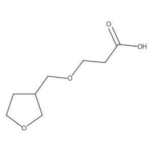 3-[(Tetrahydro-3-furanyl)methoxy]propanoic acid Structure