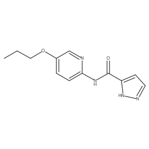 N-(5-propoxypyridin-2-yl)-1H-pyrazole-5-carboxamide结构式