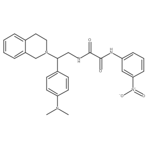 N1-(2-(3,4-dihydroisoquinolin-2(1H)-yl)-2-(4-(dimethylamino)phenyl)ethyl)-N2-(3-nitrophenyl)oxalamide Structure
