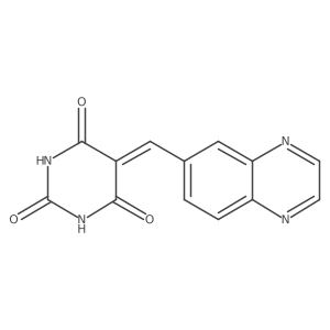 5-[(Quinoxalin-6-yl)methylidene]-1,3-diazinane-2,4,6-trione结构式