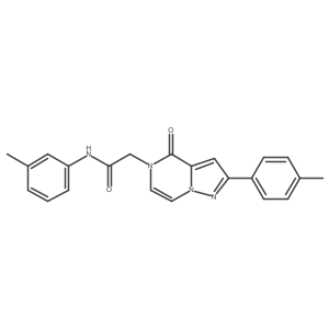 N-(3-methylphenyl)-2-[2-(4-methylphenyl)-4-oxopyrazolo[1,5-a]pyrazin-5(4H)-yl]acetamide结构式