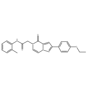 2-(2-(4-ethoxyphenyl)-4-oxopyrazolo[1,5-a]pyrazin-5(4H)-yl)-N-(o-tolyl)acetamide结构式