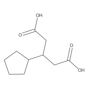 3-Cyclopentylpentanedioic acid结构式