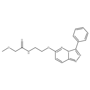 2-methoxy-N-[2-({3-phenyl-[1,2,4]triazolo[4,3-b]pyridazin-6-yl}oxy)ethyl]acetamide Structure