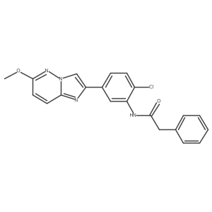 N-(2-chloro-5-(6-methoxyimidazo[1,2-b]pyridazin-2-yl)phenyl)-2-phenylacetamide Structure