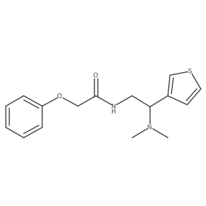 N-(2-(dimethylamino)-2-(thiophen-3-yl)ethyl)-2-phenoxyacetamide结构式