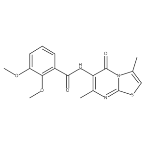 N-(3,7-dimethyl-5-oxo-5H-thiazolo[3,2-a]pyrimidin-6-yl)-2,3-dimethoxybenzamide Structure