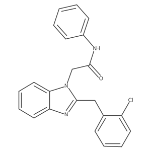 2-[2-(2-chlorobenzyl)-1H-1,3-benzimidazol-1-yl]-N-phenylacetamide Structure