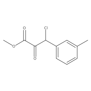 Methyl 3-chloro-3-(3-methylphenyl)-2-oxopropionate结构式