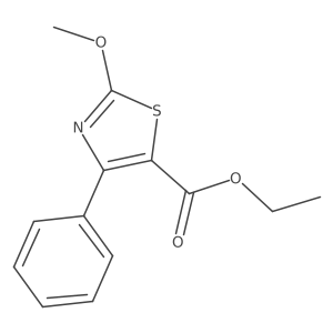 Ethyl 2-methoxy-4-phenyl-1,3-thiazole-5-carboxylate结构式