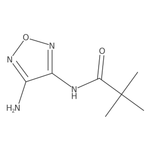 N-(4-amino-1,2,5-oxadiazol-3-yl)-2,2-dimethylpropanamide Structure