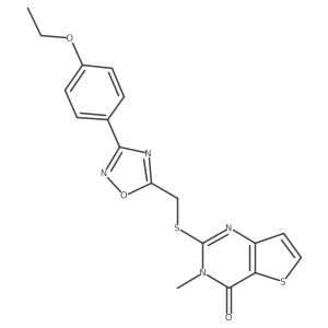 2-({[3-(4-ethoxyphenyl)-1,2,4-oxadiazol-5-yl]methyl}sulfanyl)-3-methyl-3H,4H-thieno[3,2-d]pyrimidin-4-one Structure