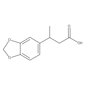 3-(Benzo[d][1,3]dioxol-5-yl)butanoic acid结构式