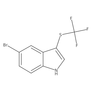 5-Bromo-3-(trifluoromethylthio)indole结构式