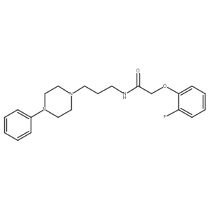 2-(2-fluorophenoxy)-N-(3-(4-phenylpiperazin-1-yl)propyl)acetamide结构式
