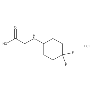 N-(4,4-Difluorocyclohexyl)glycine HCl Structure