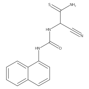 2-Cyano-2-[[(1-naphthalenylamino)carbonyl]amino]ethanethioamide Structure