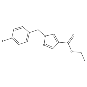 Ethyl 1-(4-fluorobenzyl)-1h-pyrazole-4-carboxylate Structure