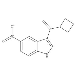 3-cyclobutanecarbonyl-5-nitro-1H-indole结构式