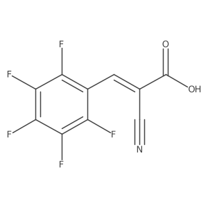 |A-Cyano-2,3,4,5,6-pentafluorocinnamic acid Structure