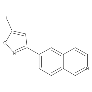 6-(5-Iodoisoxazol-3-yl)isoquinoline结构式