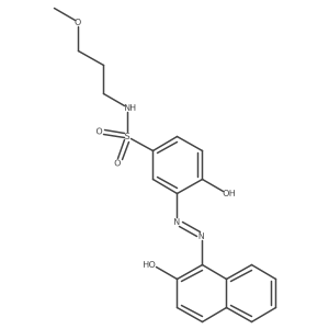 4-Hydroxy-3-[2-(2-hydroxy-1-naphthalenyl)diazenyl]-N-(3-methoxypropyl)benzenesulfonamide Structure