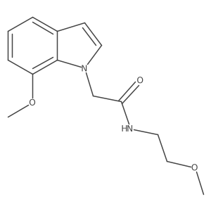 N-(2-methoxyethyl)-2-(7-methoxy-1H-indol-1-yl)acetamide Structure
