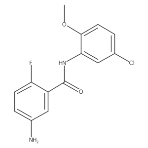 5-amino-N-(5-chloro-2-methoxyphenyl)-2-fluorobenzamide Structure