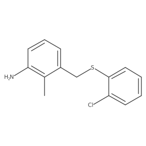3-[[(2-Chlorophenyl)thio]methyl]-2-methylbenzenamine结构式